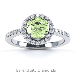 Green Diamond Rings