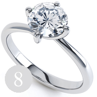 New classic 4 claw twist engagement ring