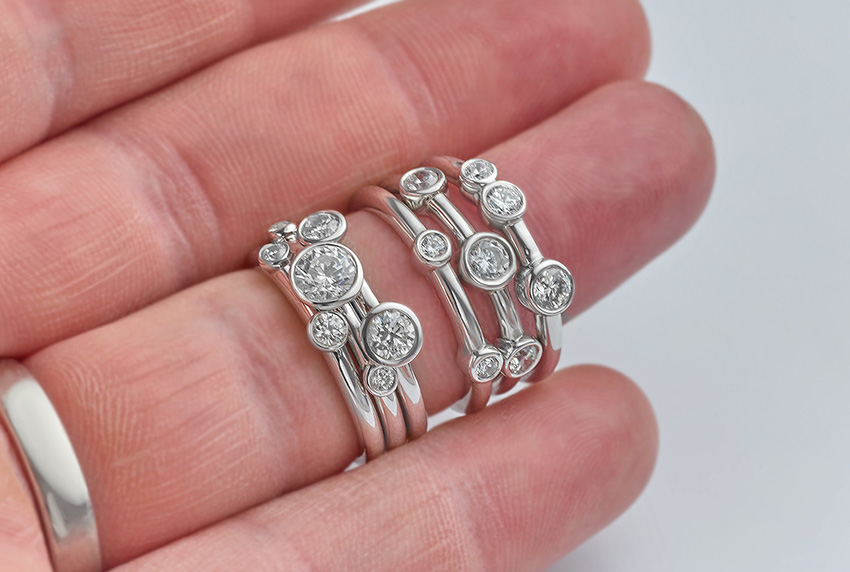 Stackable Diamonds Rings Compared