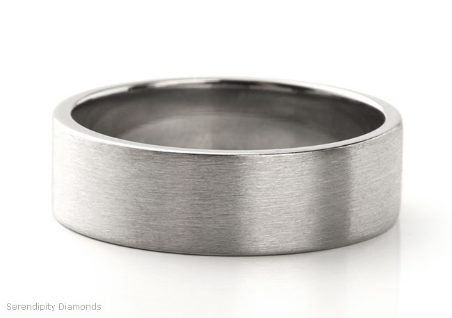 Brushed Metal Wedding Rings Satin Finish Wedding Bands