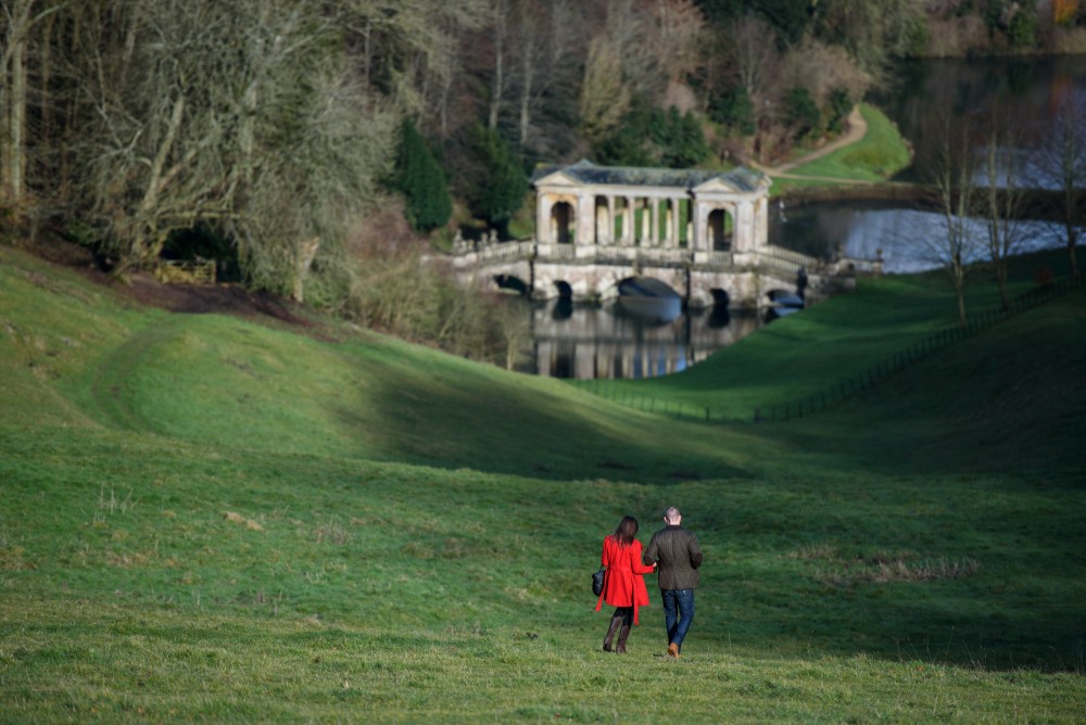 Walking in the gardens of Prior Park