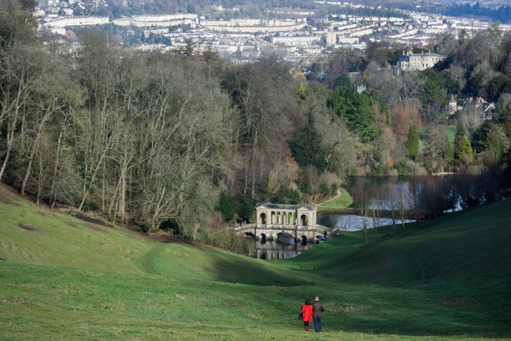 Descending towards the Palladian Bridge