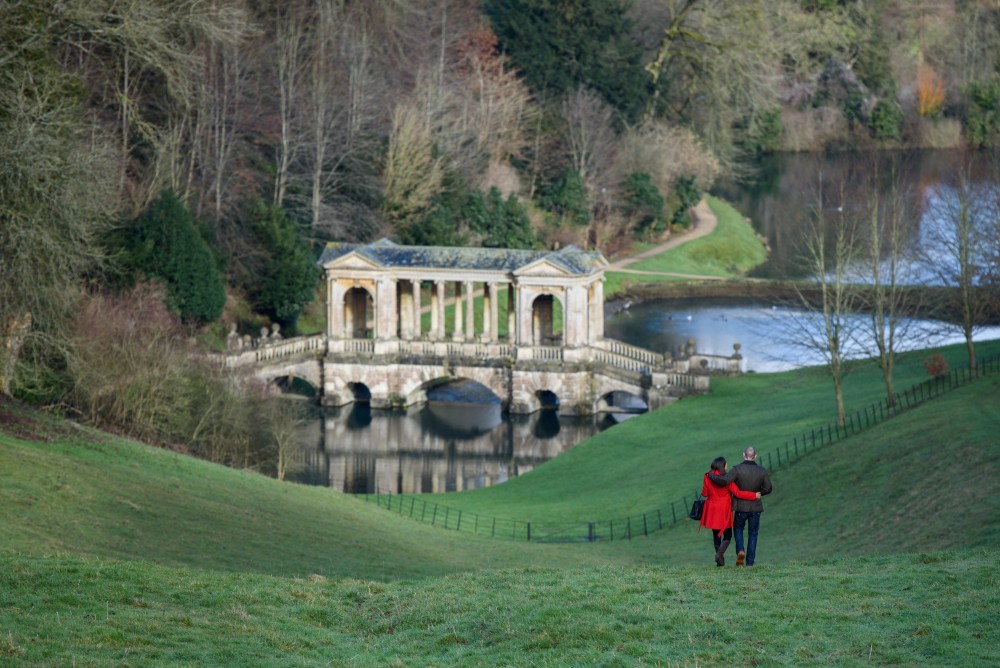 View towards the Palladian bridge.