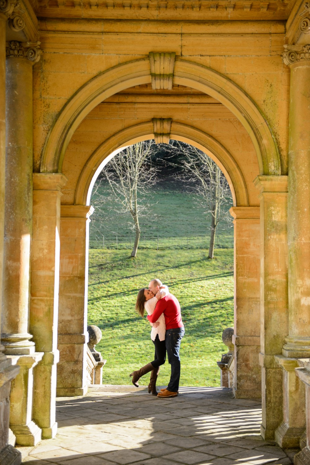 A perfect shot of James and Bex enjoying their moment