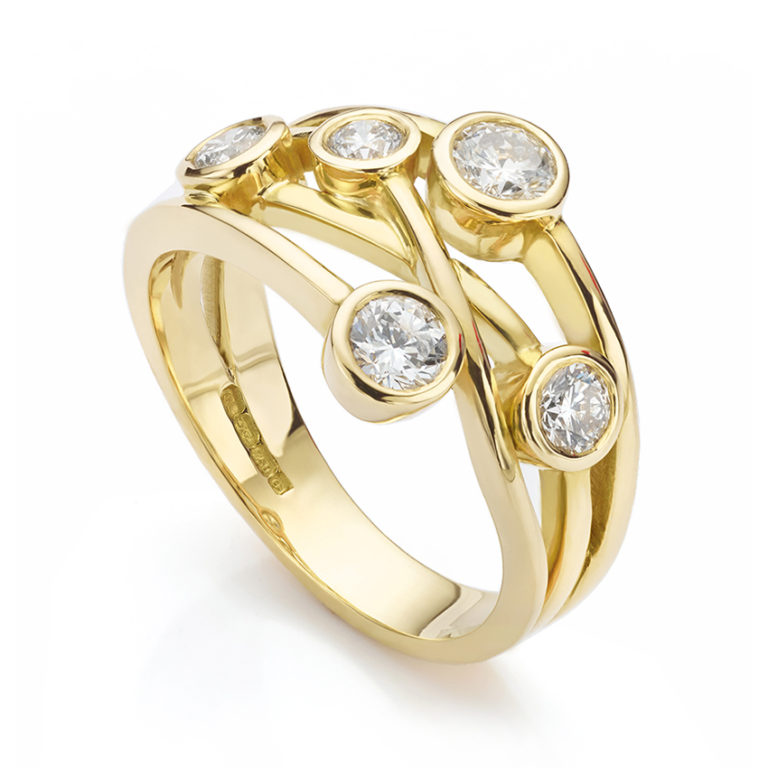 Raindance Inspired Diamond Rings & The Diamond Bubble Ring