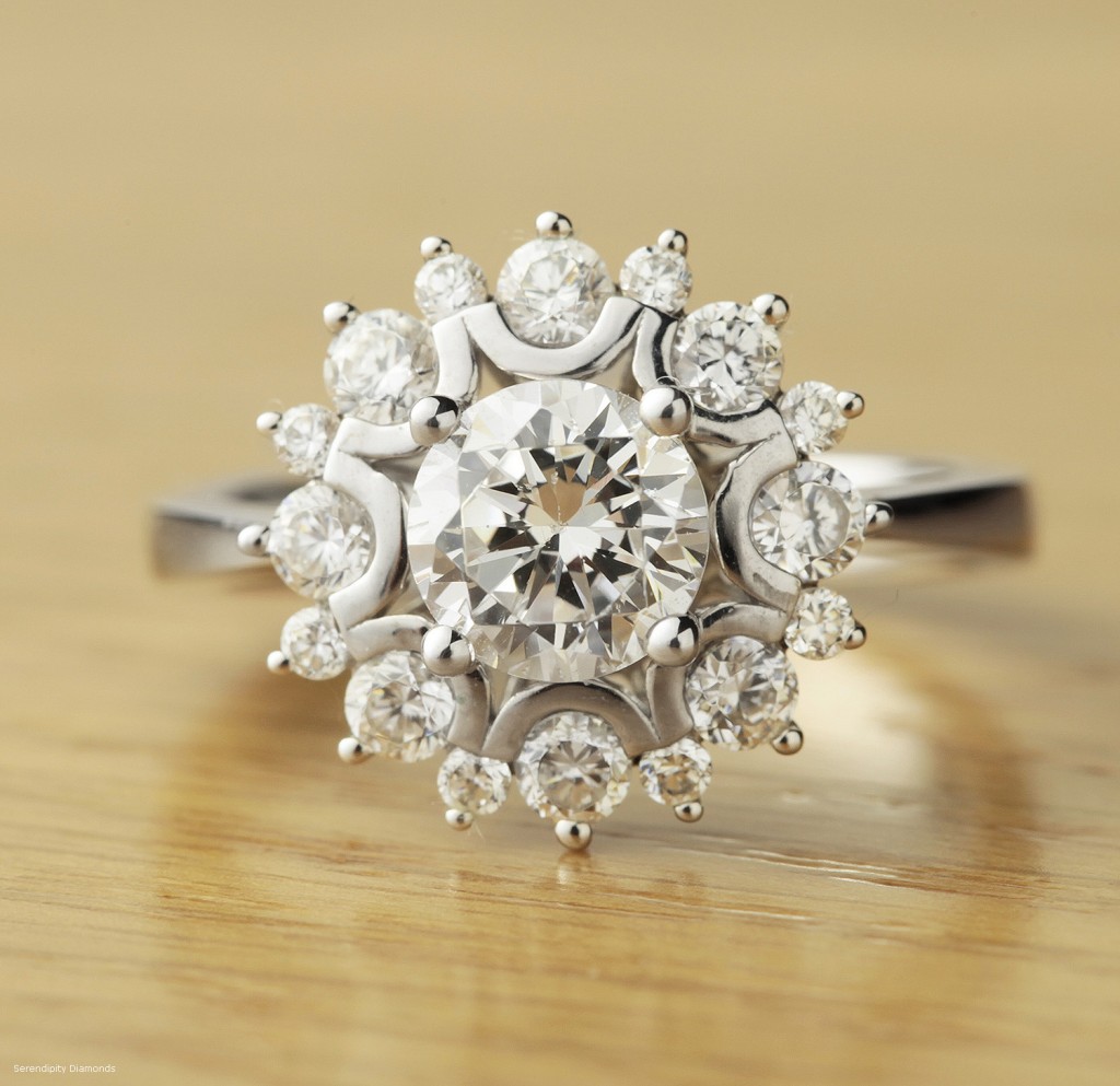 Flower cluster ring