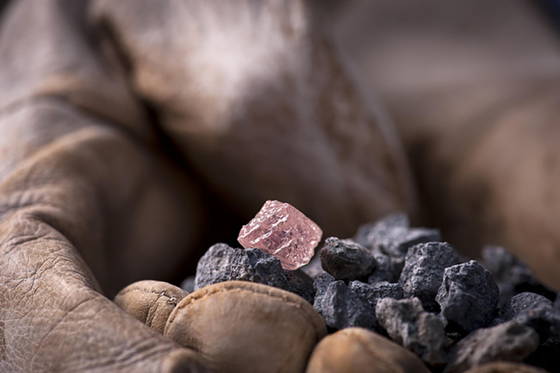 Natural pink diamond courtesy Rio Tinto