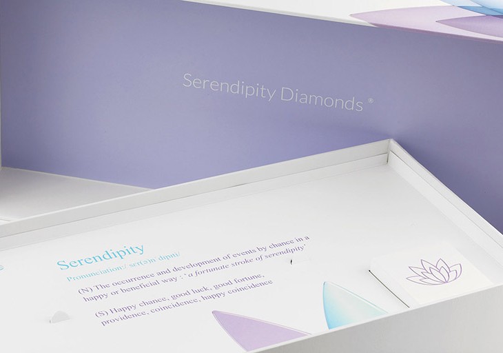 Engagement ring packaging at Serendipity Diamonds