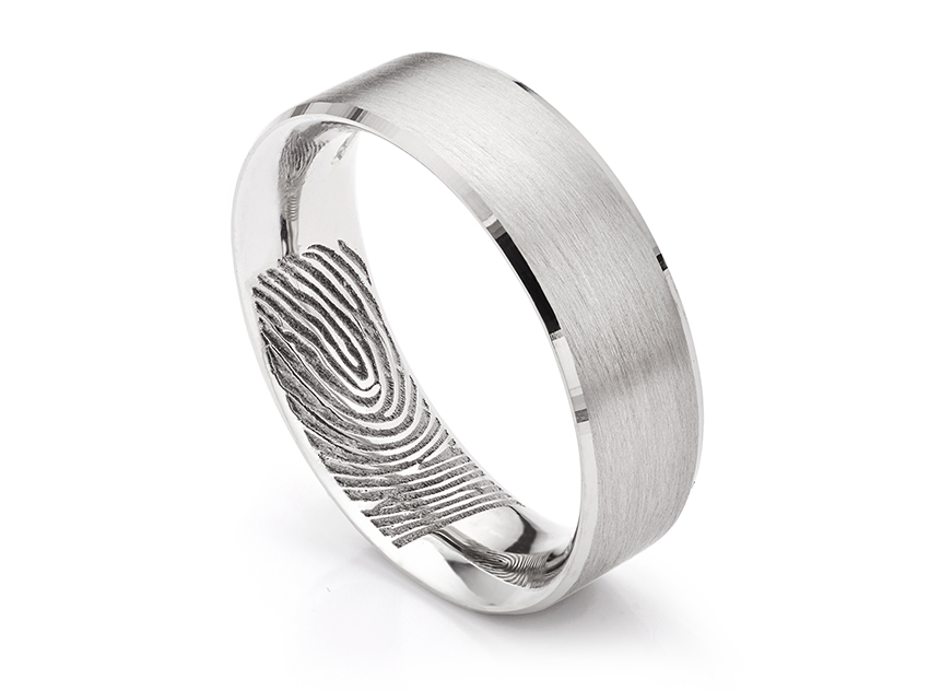 Memorial Fingerprint Rings Memorial Wedding Rings