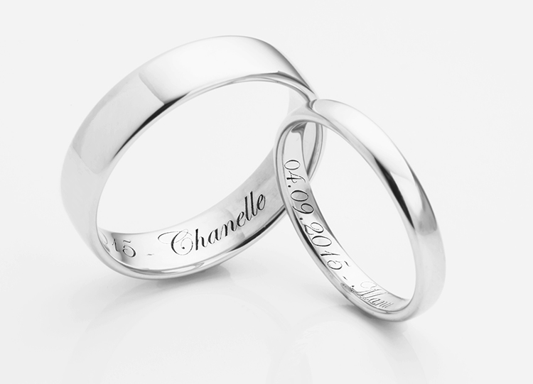 Script wedding rings transcending just simple plain wedding rings