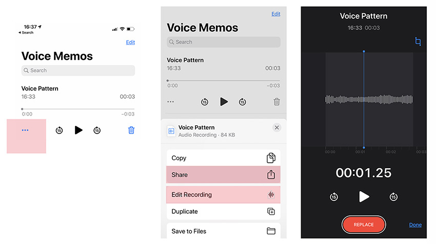 Soundwave wedding ring from the iPhone voice memo recorder