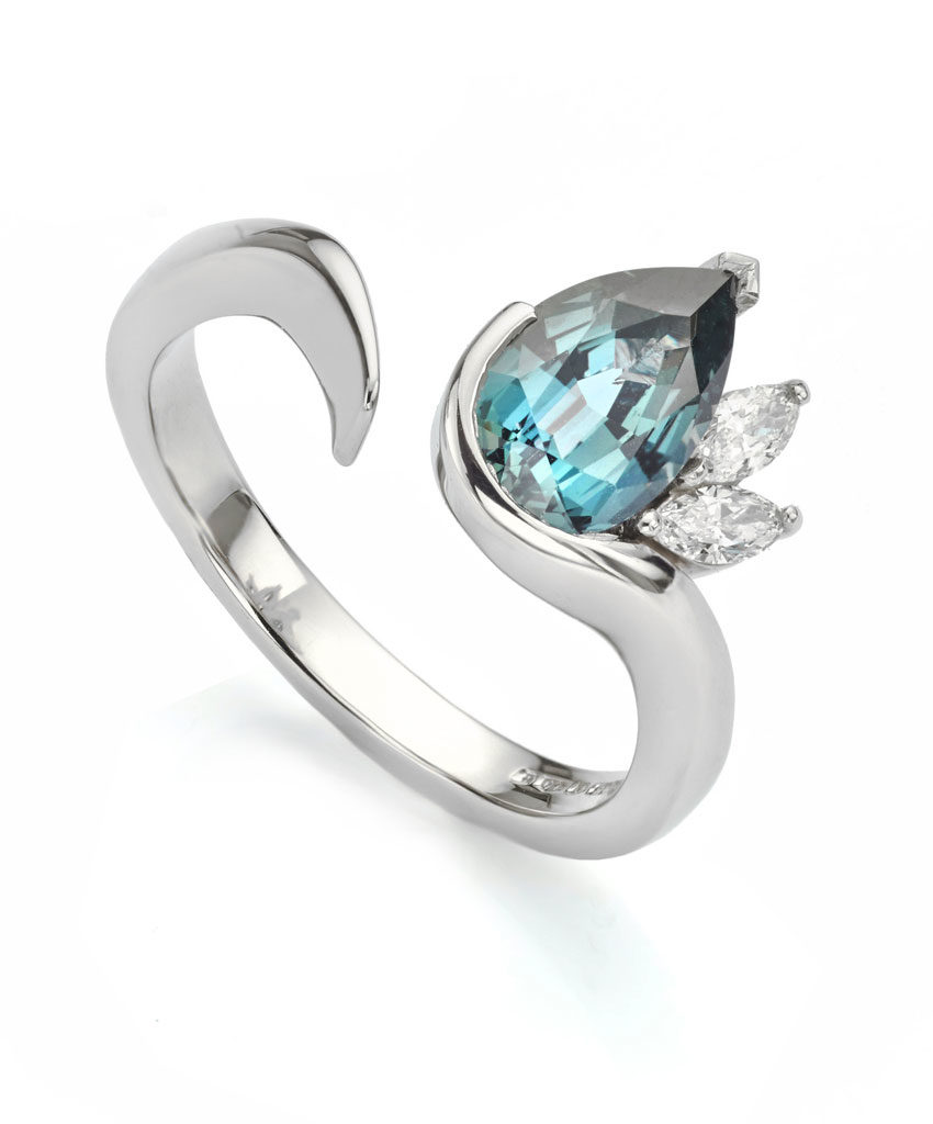 Bypass engagement ring by bespoke design