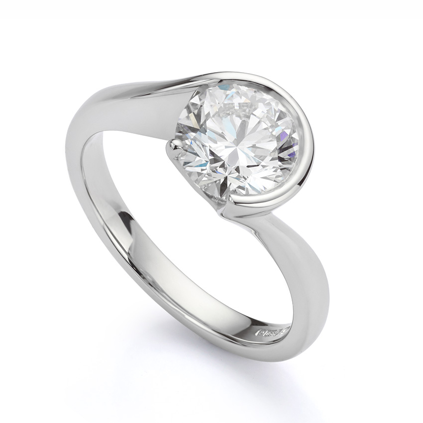 orion ring set with a 1.66 carat lab-grown diamond