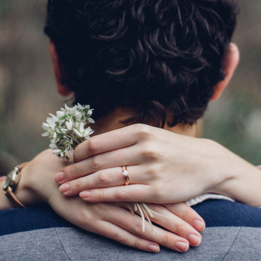 Engaged couple 