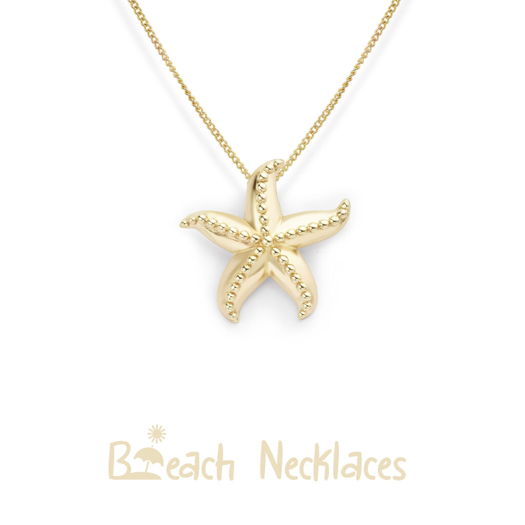 gold starfish necklace