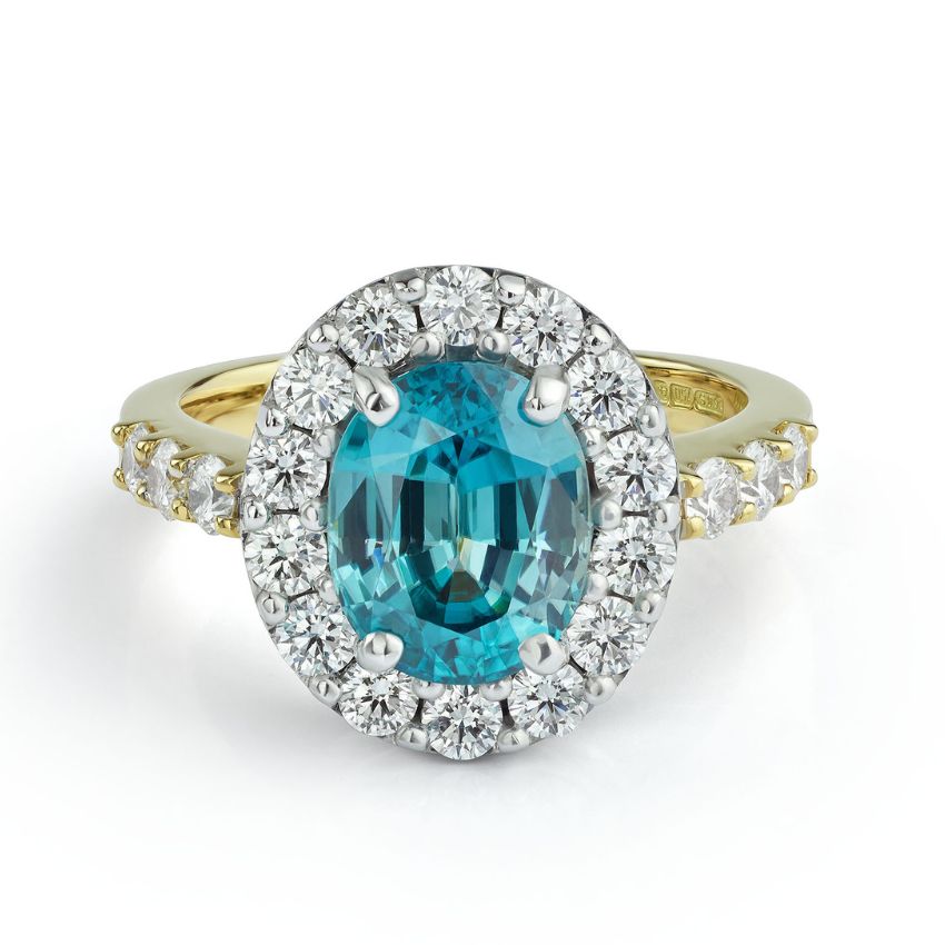 finished zircon ring