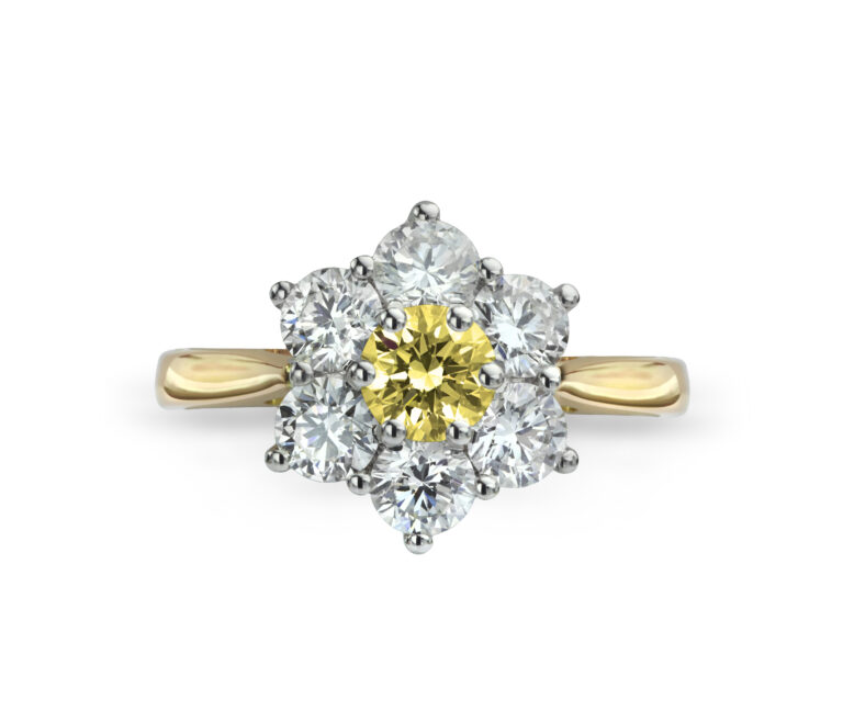 Guide To Sunflower Engagement Rings