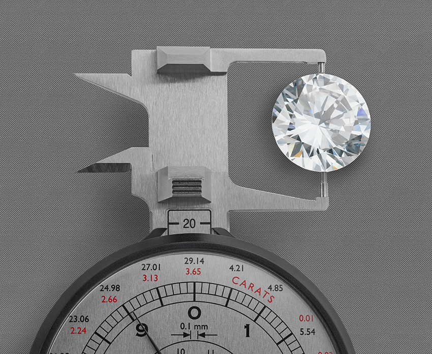 Handy features of the Presidium gauge for taking all kinds of diamond measurements.