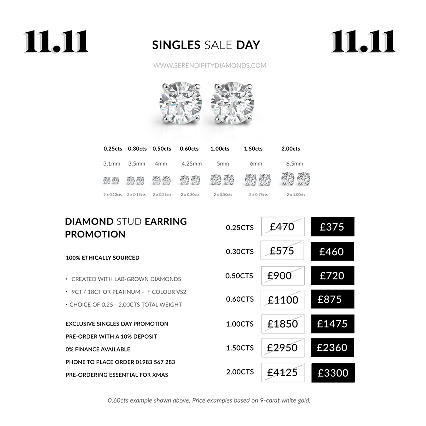 Singles Day Earring Promotion