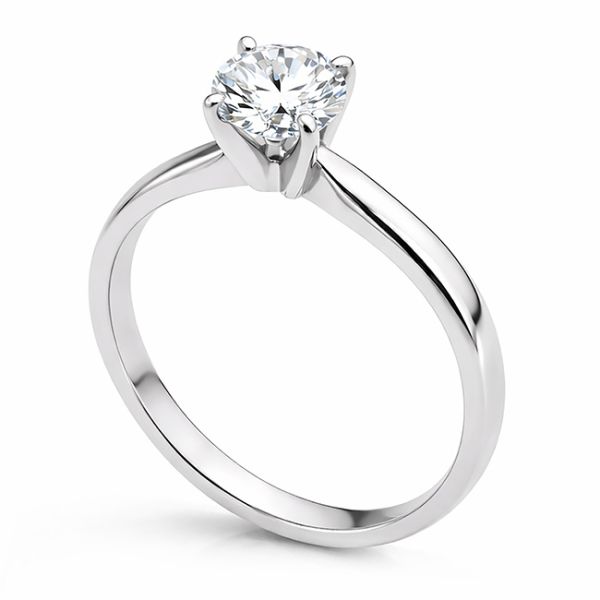 Ava 4 Claw Tiffany Style Diamond Solitaire Engagement Ring Main Image