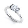 Round Solitaire Engagement Ring Chloe R1D006 Perspective White Gold Round Solitaire Engagement Ring Chloe R1D006 Perspective White Gold