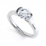Round Solitaire Engagement Ring Chloe R1D006 Perspective White Gold Round Solitaire Engagement Ring Chloe R1D006 Perspective White Gold