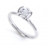 Fluted Part Engagement Ring with High Setting Fluted Part Engagement Ring with High Setting