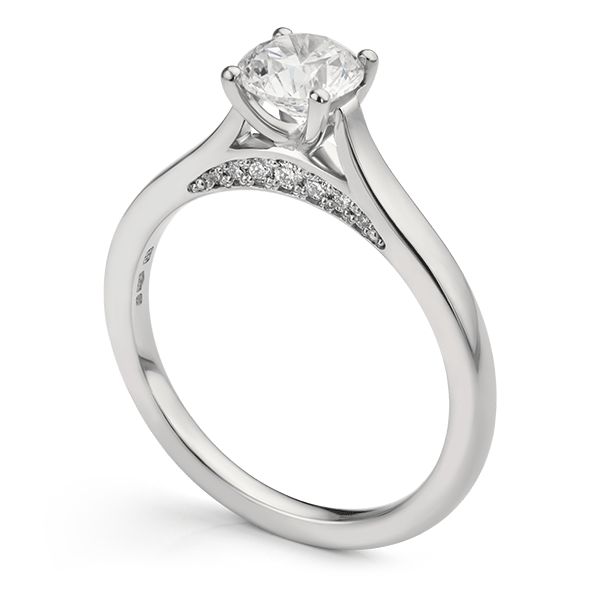 Treasured Moments Diamond Accented Engagement Ring Main Image