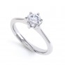 6 Claw Diamond Engagement Ring with Basket Setting 6 Claw Diamond Engagement Ring with Basket Setting