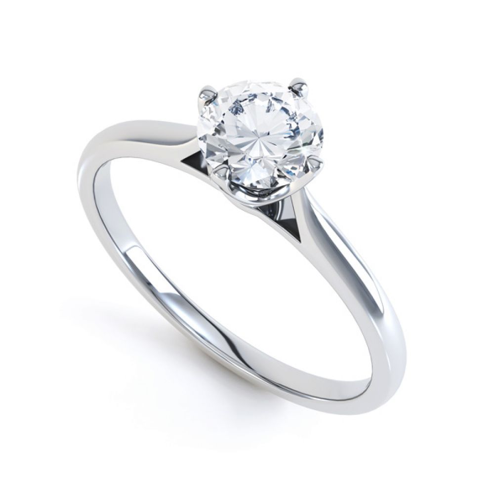 4 Claw Wedfit Compass Set Solitaire Ring 4 Claw Wedfit Compass Set Solitaire Ring