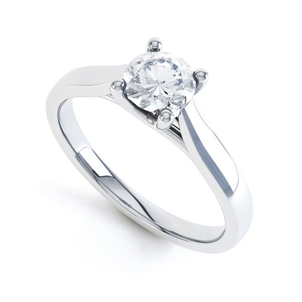 Wedfit Lucida Style Round Solitaire Engagement Ring Main Image