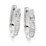 0.55cts Baguette Cut Diamond Hoop Earrings 0.55cts Baguette Cut Diamond Hoop Earrings