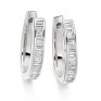 0.55cts Baguette Cut Diamond Hoop Earrings 0.55cts Baguette Cut Diamond Hoop Earrings