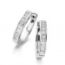 0.70cts Baguette Cut Diamond Hoop Earrings 0.70cts Baguette Cut Diamond Hoop Earrings