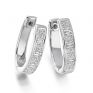 1.35cts Princess & Baguette Diamond Hoop Earrings 1.35cts Princess & Baguette Diamond Hoop Earrings