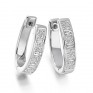 1.35cts Princess & Baguette Diamond Hoop Earrings 1.35cts Princess & Baguette Diamond Hoop Earrings