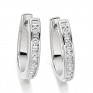 0.55cts Baguette and Round Diamond Hoop Earrings 0.55cts Baguette and Round Diamond Hoop Earrings