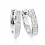 0.50cts Princess Cut Diamond Hoop Earrings 0.50cts Princess Cut Diamond Hoop Earrings
