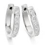 1.50cts Channel Set Princess Diamond Hoop Earrings 1.50cts Channel Set Princess Diamond Hoop Earrings