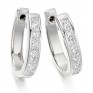 1.50cts Channel Set Princess Diamond Hoop Earrings 1.50cts Channel Set Princess Diamond Hoop Earrings