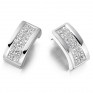 0.55cts 2 Row Princess Diamond Stud Earrings 0.55cts 2 Row Princess Diamond Stud Earrings