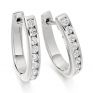0.55cts Channel Set Round Diamond Hoop Earrings 0.55cts Channel Set Round Diamond Hoop Earrings