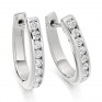 0.55cts Channel Set Round Diamond Hoop Earrings 0.55cts Channel Set Round Diamond Hoop Earrings
