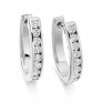 0.76cts Channel Set Round Diamond Hoop Earrings 0.76cts Channel Set Round Diamond Hoop Earrings