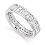 3 Carat Cross Set Baguette Diamond Full Eternity Ring 3 Carat Cross Set Baguette Diamond Full Eternity Ring