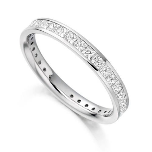 Princess Cut Eternity Rings