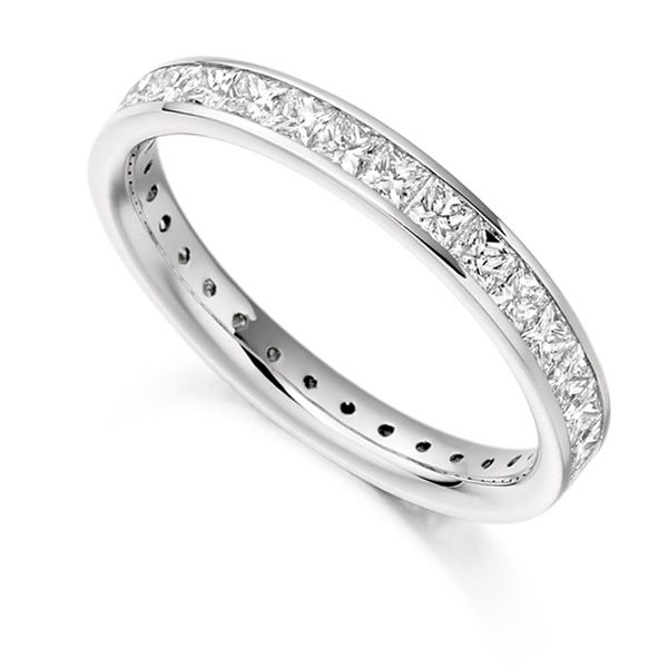 1.60cts Princess Diamond Full Eternity Ring Main Image