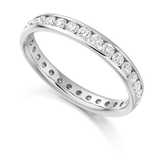 1 Carat Round Brilliant Full Diamond Eternity Ring Main Image