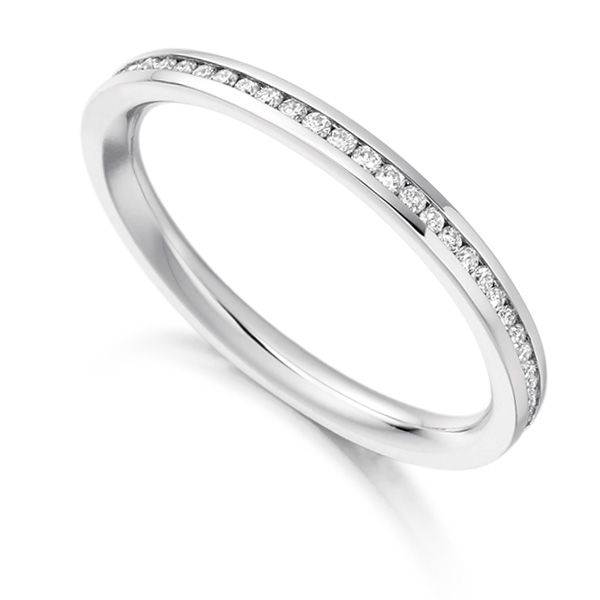 0.33cts Fully Channel Set Round Diamond Eternity Ring Main Image