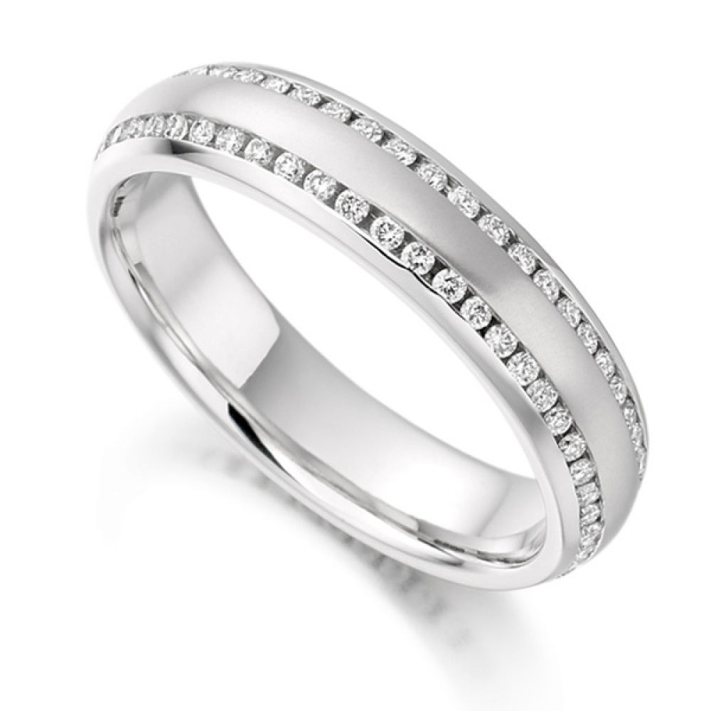 0.50ct Double Edged Channel Set Diamond Eternity Ring